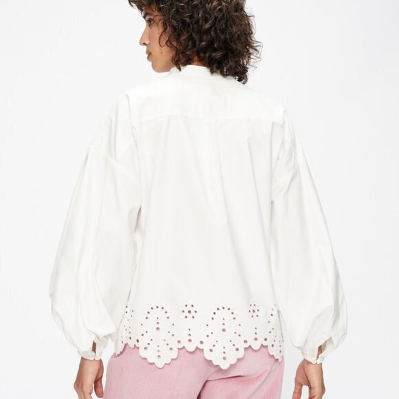 NWT Ted Baker ITALA Cut Out Detail Shirt White size 4-6 - Picture 2 of 8